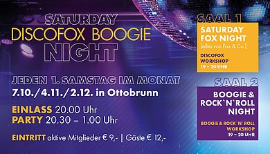 Saturday Fox & Boogie Night